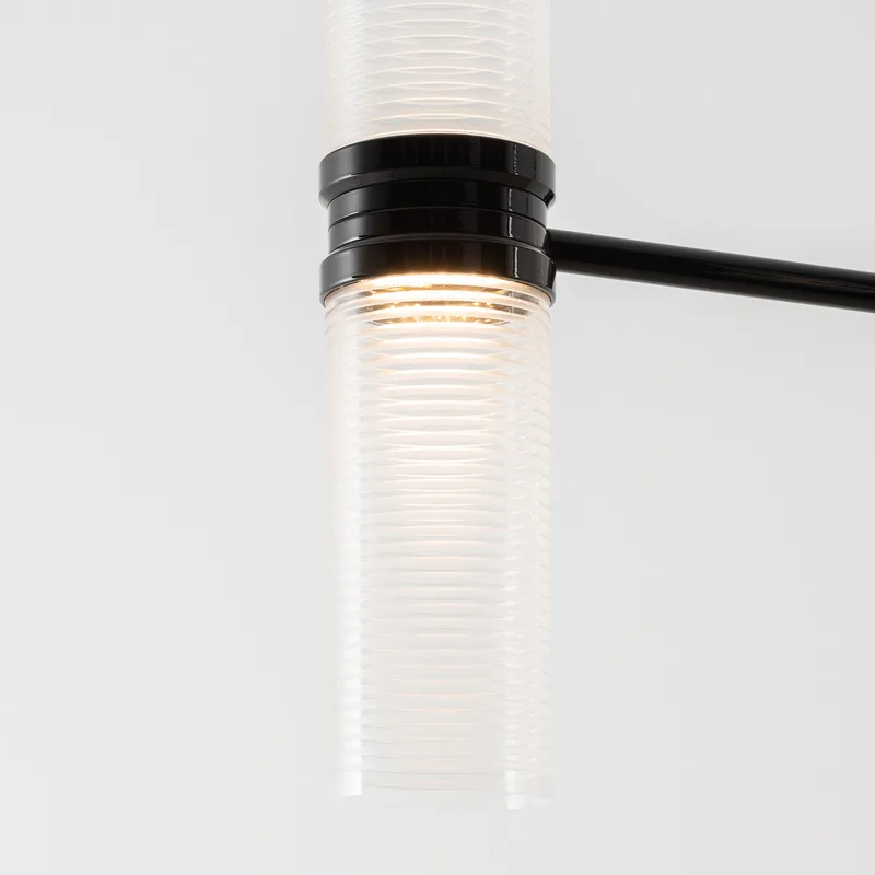 Zephyr Linear LED-hanglamp, zwart, lengte 160 cm - Artemide - Woonkamer - Designer - Aluminium - Meerdere lampen by Artemide – product photo