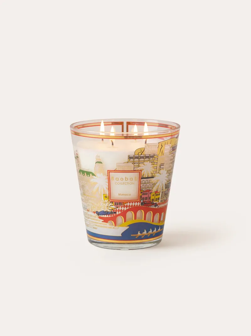 Bougie Parfumee Monaco Signature - Parfums: Citron, Sel Marin, Musc by Baobab Collection – product photo