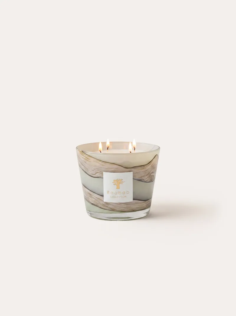 Bougie Parfumée Sand Sonora Classique - 10 cm - 60h de combustion - 4 mèches - Parfums: Saffron, Myrrh, Patchouli by Baobab Collection – product photo