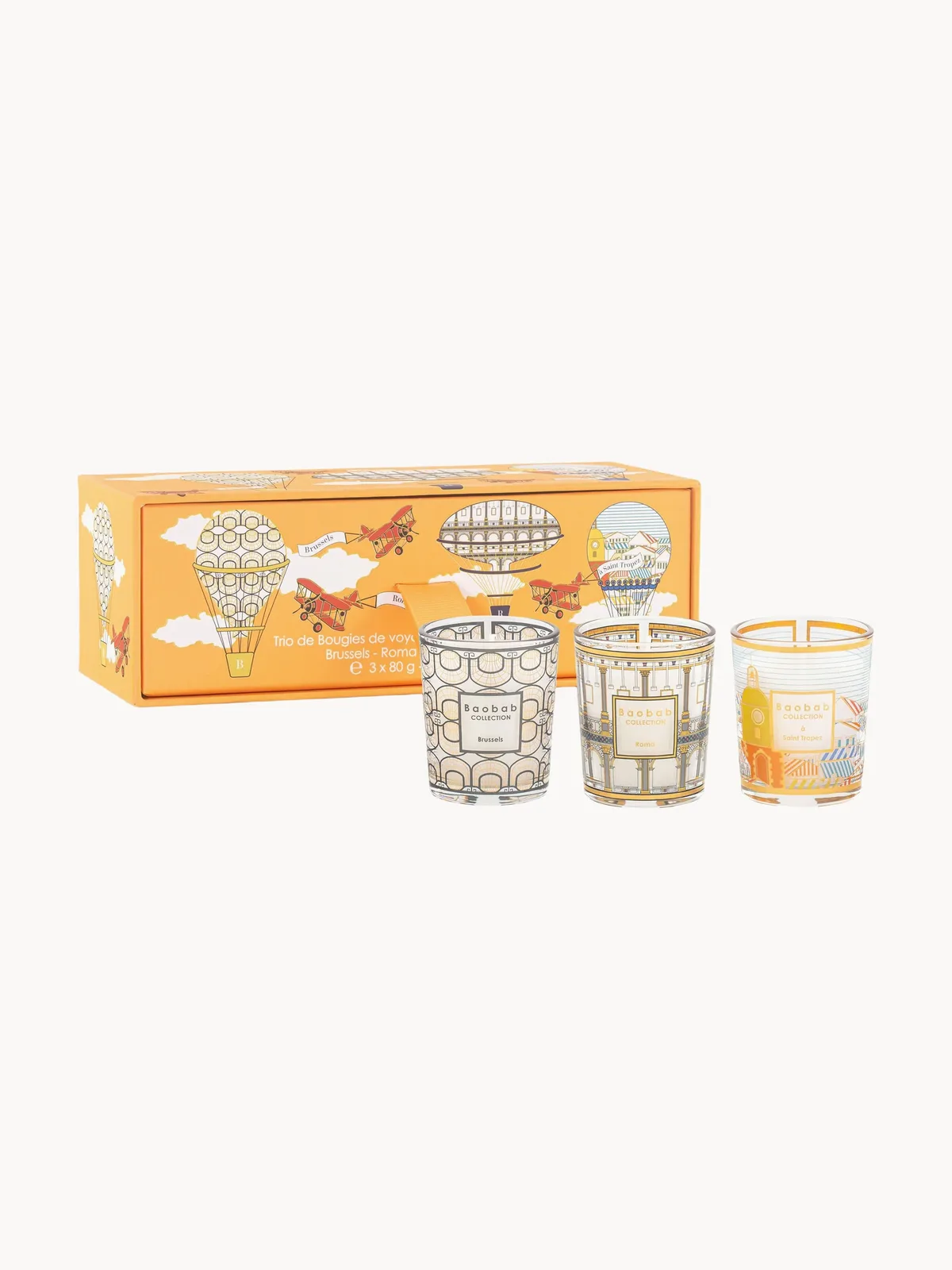 Bougies parfumées soufflées bouche My First Baobab, 3 pièces de Baobab Collection – photo du produit