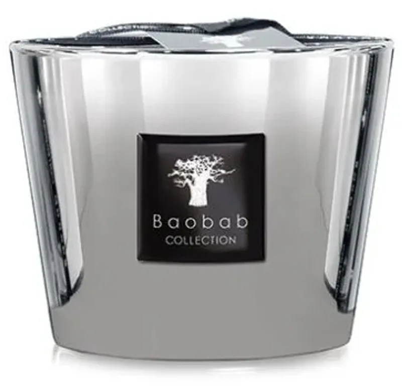 Scented Candle - Luxe Geurkaars 10cm by Baobab Collection in Platinum – product photo