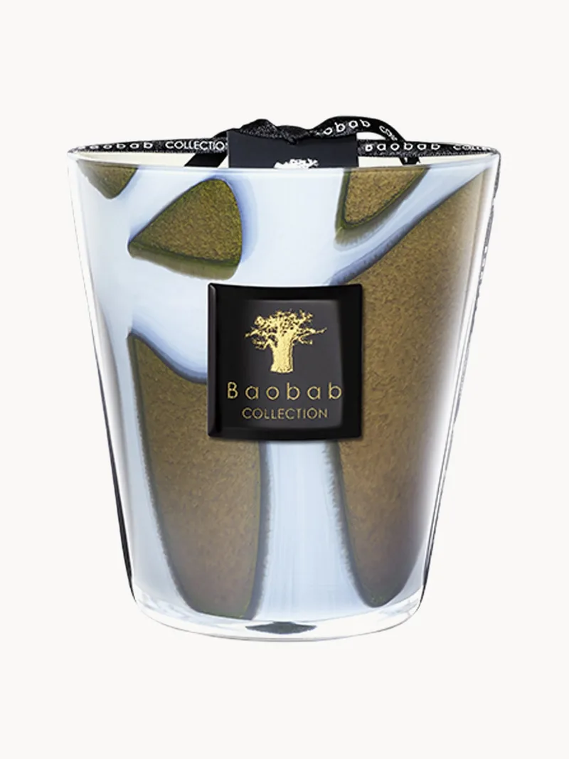 Vierdocht-Duftkerze Agate (Rhabarber, Acai-Beere & Pfingstrose) by Baobab Collection – product photo