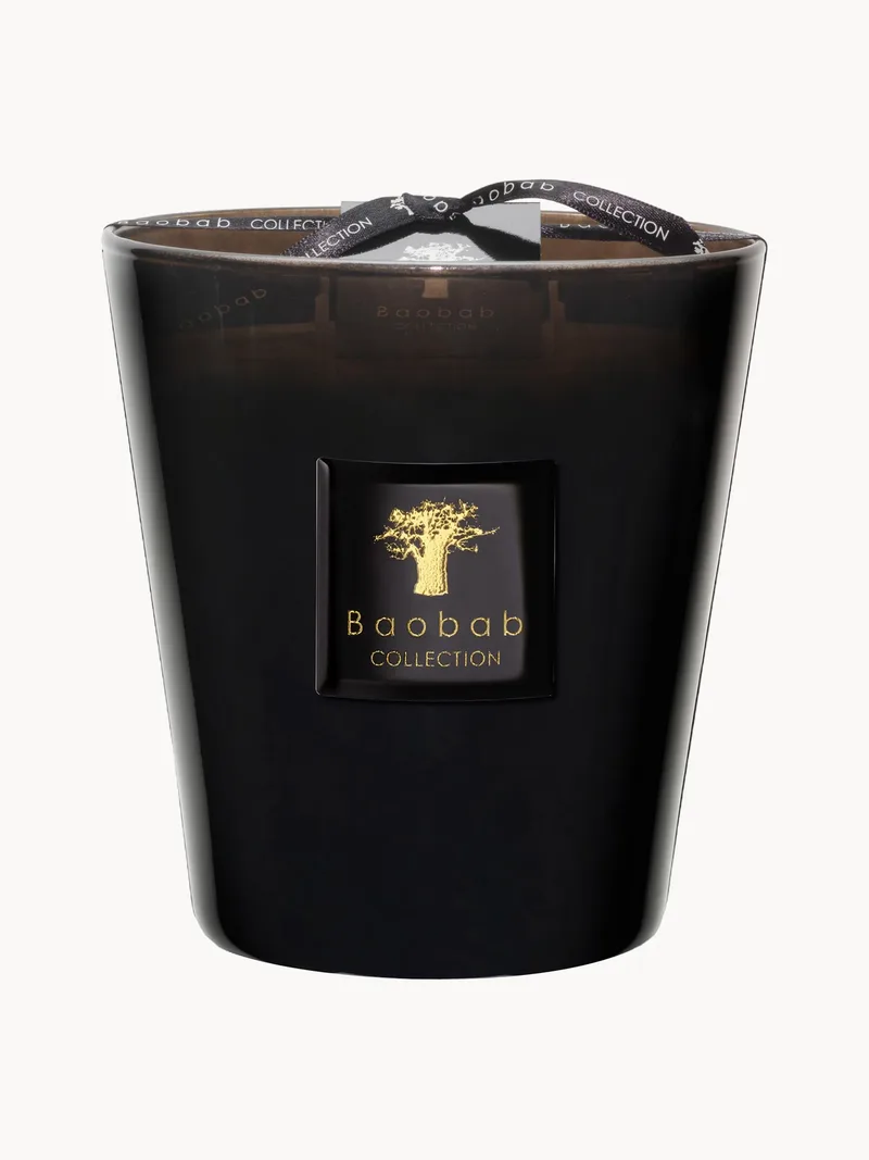 Vierdocht-Duftkerze Prestigieuses (Leder, Sequoia, Amber) by Baobab Collection – product photo