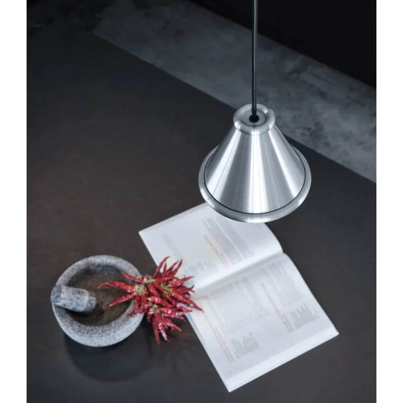 Belle hanglamp Ø15 geborsteld aluminium by Belid – product photo
