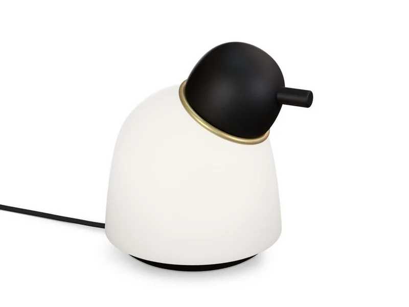 Bird Tafellamp H21,5 Black/Brass/Opal by Belid – product photo