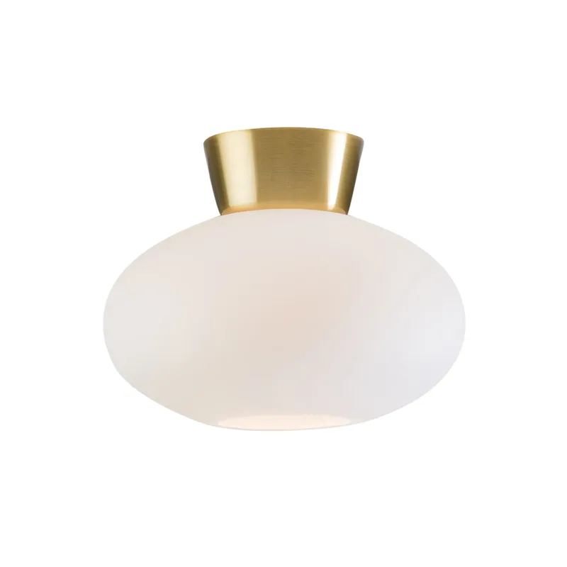 Bullo Deckenleuchte Opalglas Ø27cm Messing by Belid – product photo