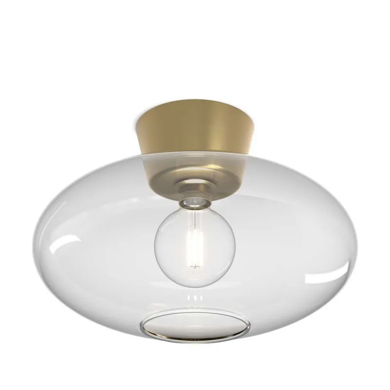 Bullo Plafondlamp XL Ø38 Brass/Clear van Belid – productfoto