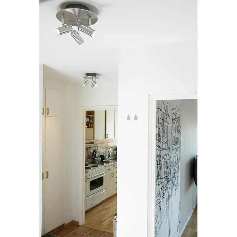 Cato Triospot Plafondlamp Aluminium by Belid – product photo