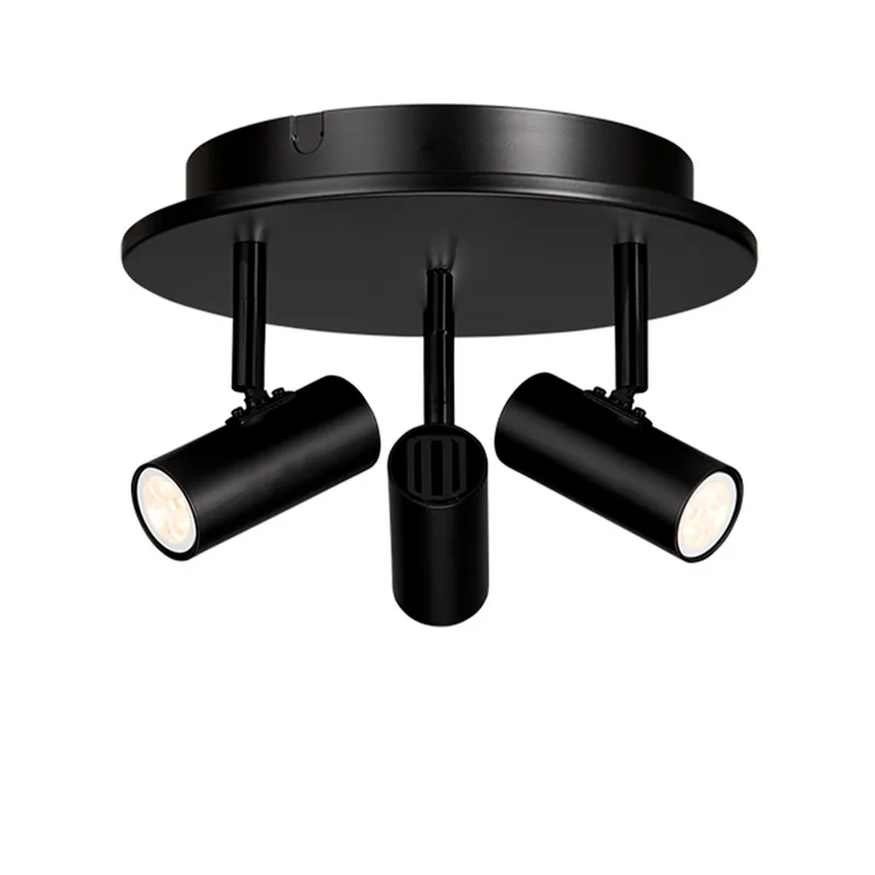 Cato Triospot Plafondlamp Mat Zwart/Mat Zwart by Belid – product photo