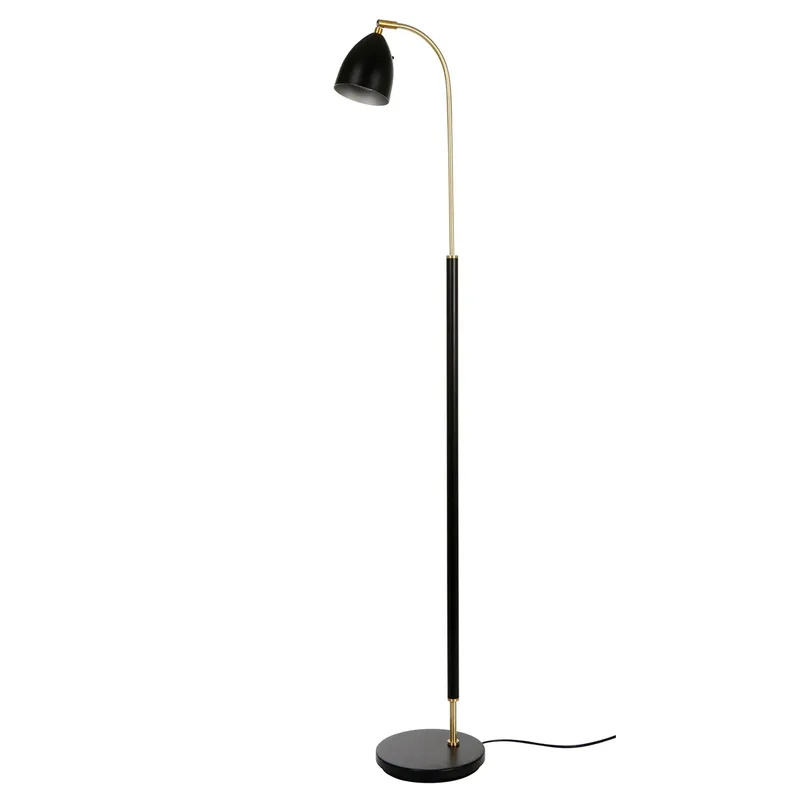 Deluxe Stehlampe Schwarz/Messing Mr16 Inkl Lichtquelle von Belid – Produktfoto