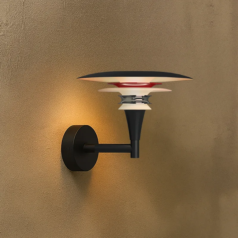 Diablo wandlamp, zwart/rood, Ø 20 cm metaal, G9 fra Belid – produktbillede
