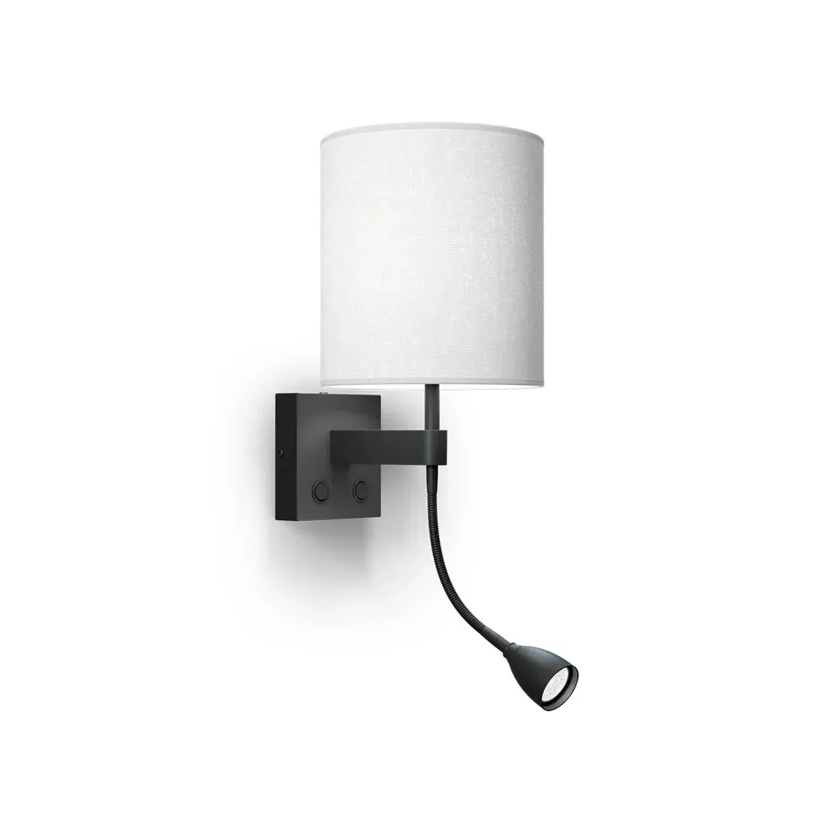 Dual Wandleuchte E27+MR11 Metall strukturschwarz från Belid – produktbild