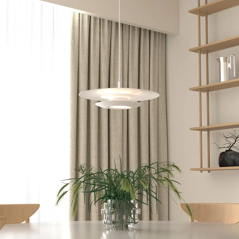 Eclipse hanglamp, Ø 43 cm, wit, metaal, G9 by Belid – product photo