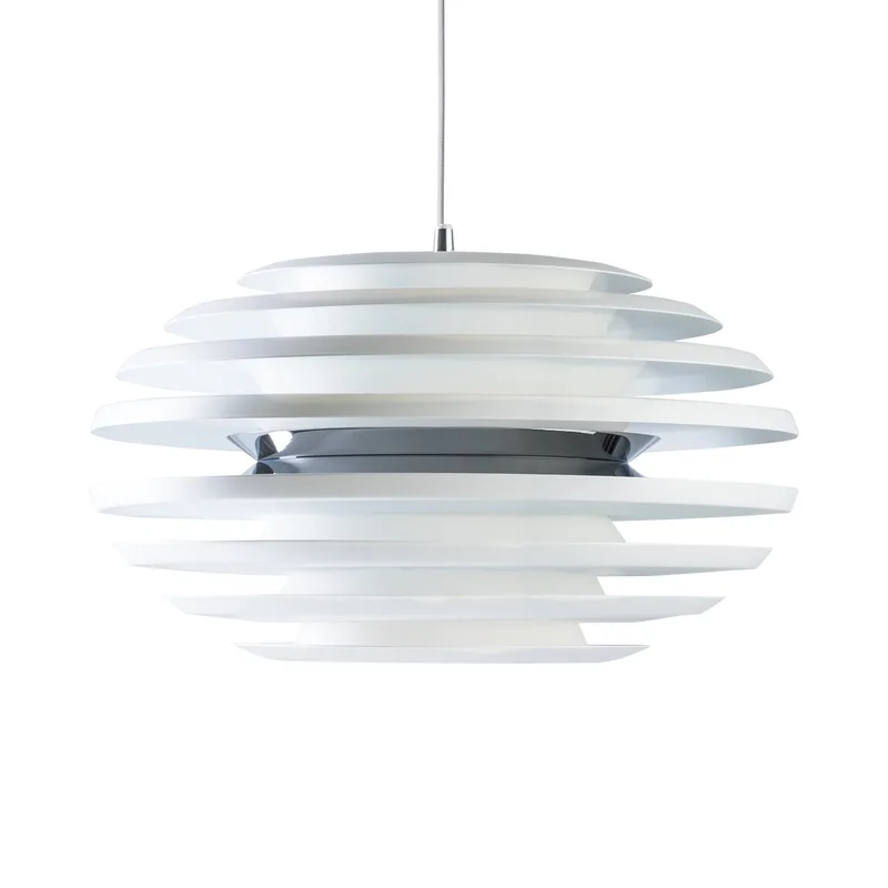 Ellipse Pendelleuchte D500 Matt Weiß/Chrom von Belid – Produktfoto