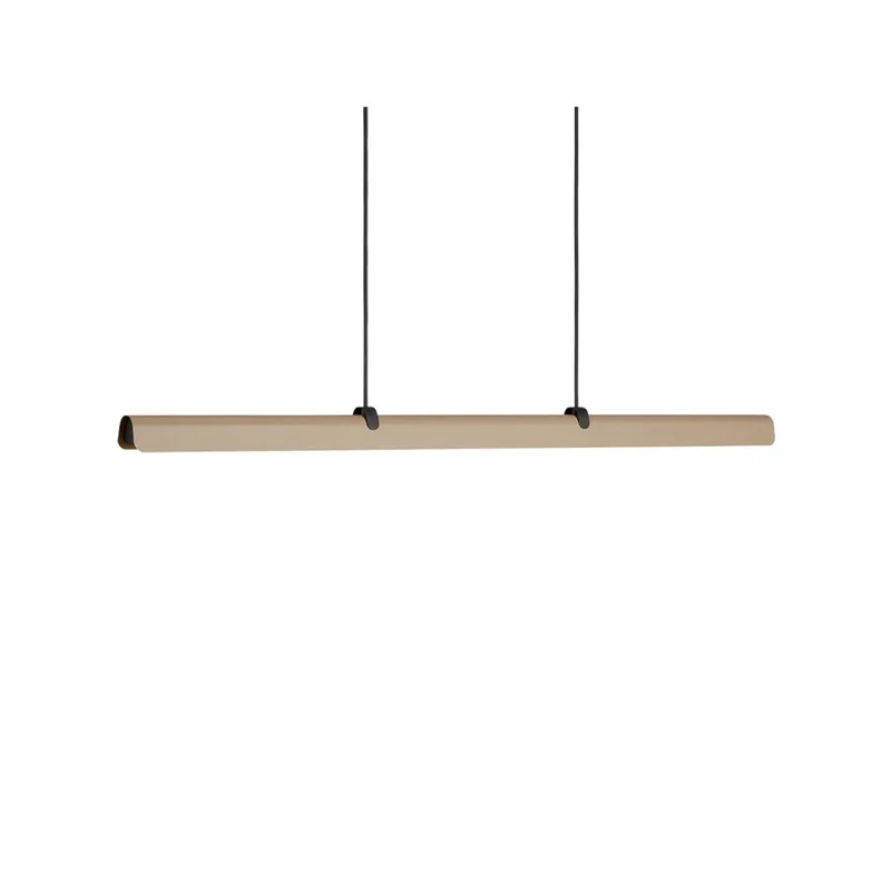 Fold Linear G2 LED Hanglamp L118 Zand/Antraciet von Belid – Produktfoto