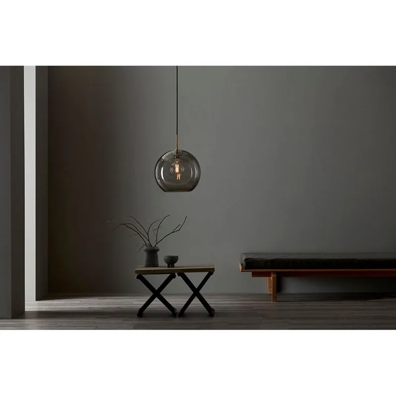 Gloria Hanglamp Ø260 Geelkoper/Helder Glas fra Belid – produktbillede