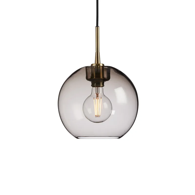 Gloria Pendelleuchte Ø26cm Messing-Rauchglas by Belid – product photo