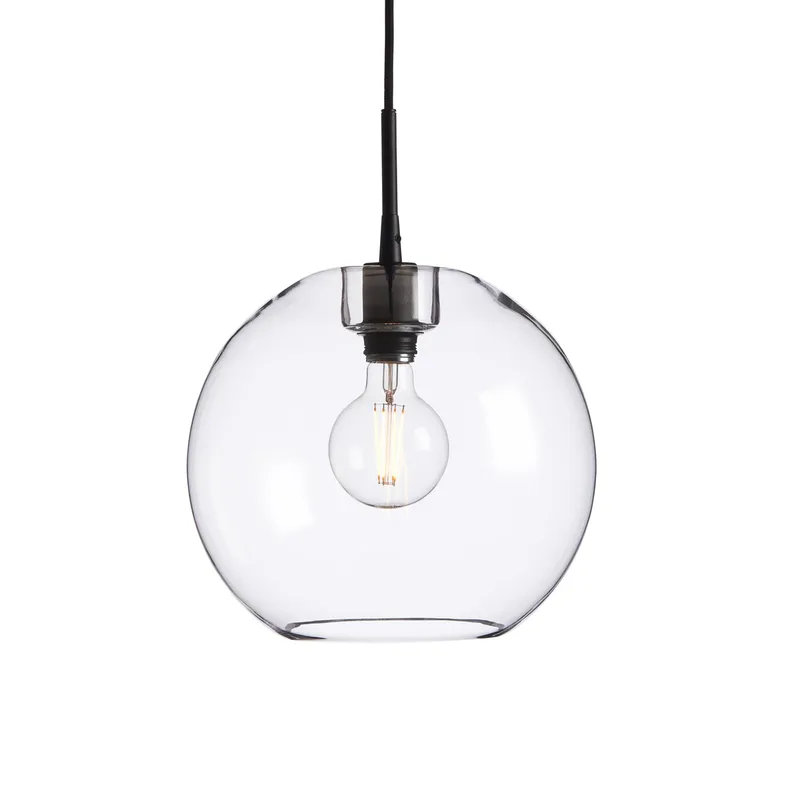 Gloria Pendelleuchte Ø32cm Schwarz-Klarglas von Belid – Produktfoto