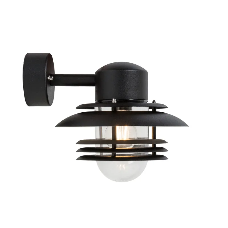 Mira Wandleuchte Ip23 D240 Schwarz Struktur von Belid – Produktfoto