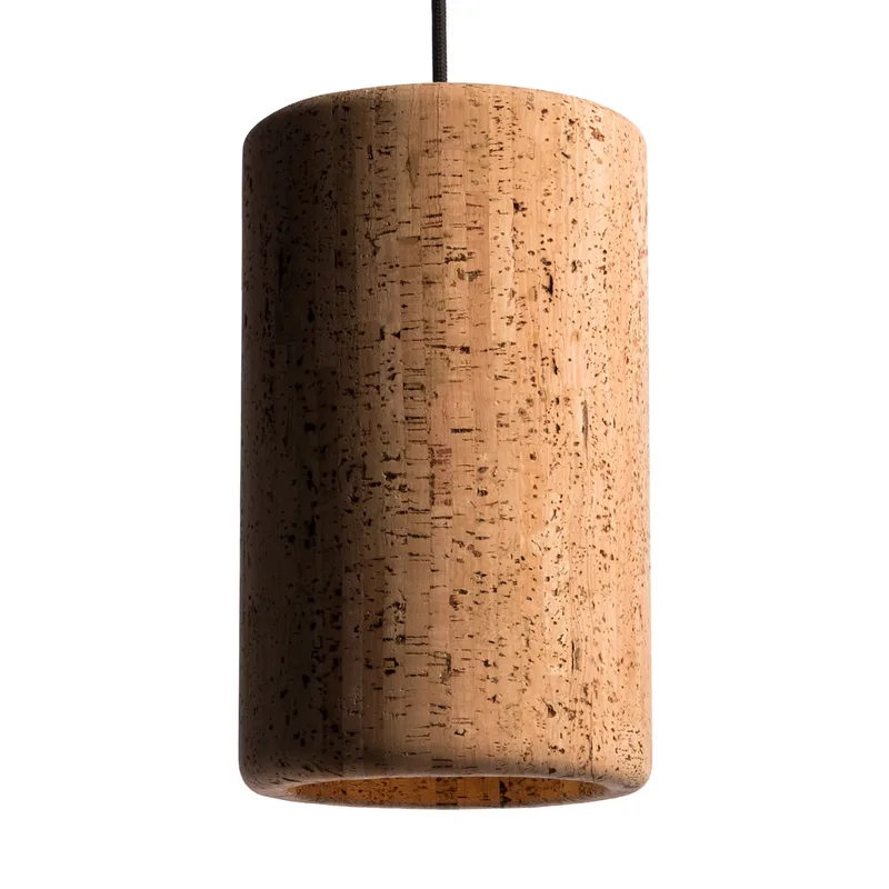Porto Pendelleuchte L Schwarz-kork by Belid – product photo
