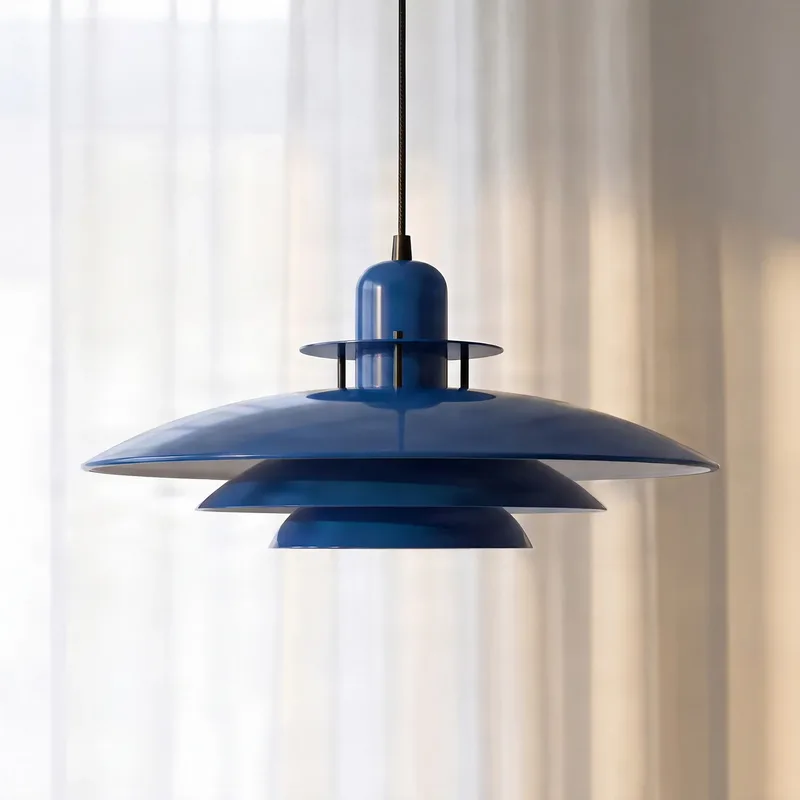 Primus I hanglamp, donkerblauw/zwart Ø 43 cm metaal de Belid – photo du produit