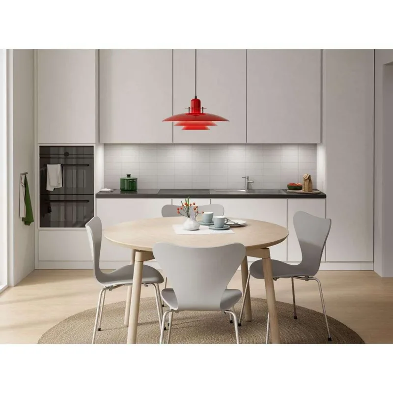 Primus I hanglamp, rood/zwart, Ø 43 cm, metaal by Belid – product photo