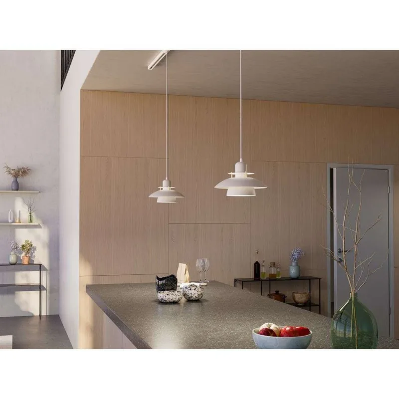 Primus IV hanglamp zandkleur/messing Ø28cm metaal van Belid – productfoto