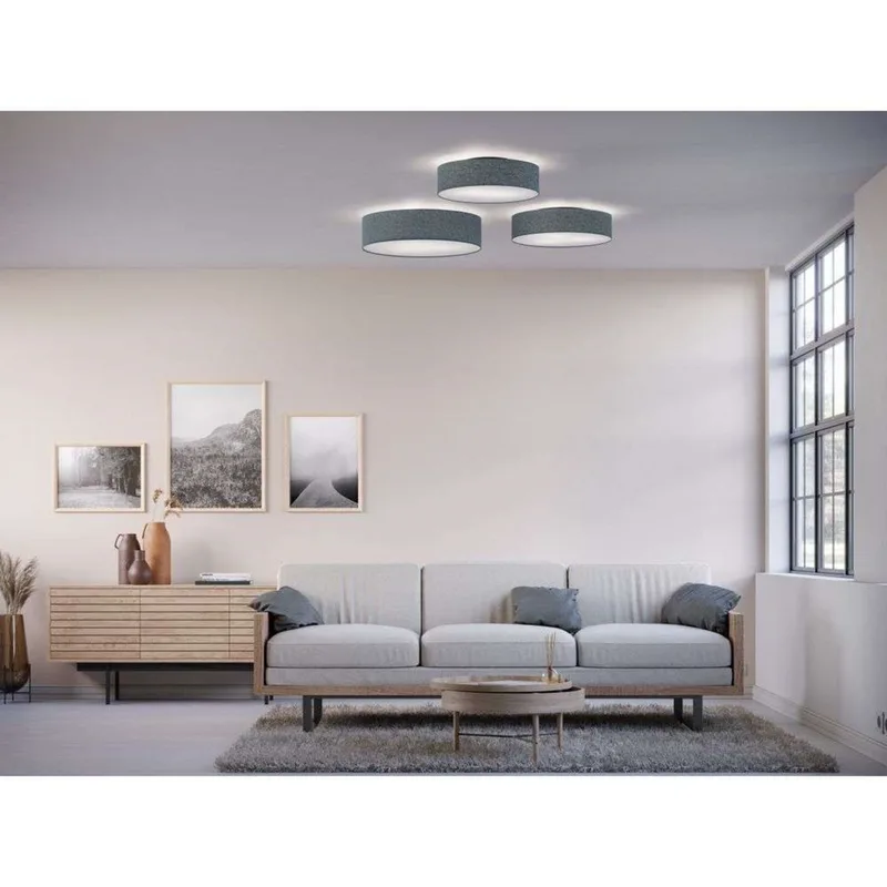 Soft Plafondlamp Ø44 Blue Wool van Belid – productfoto
