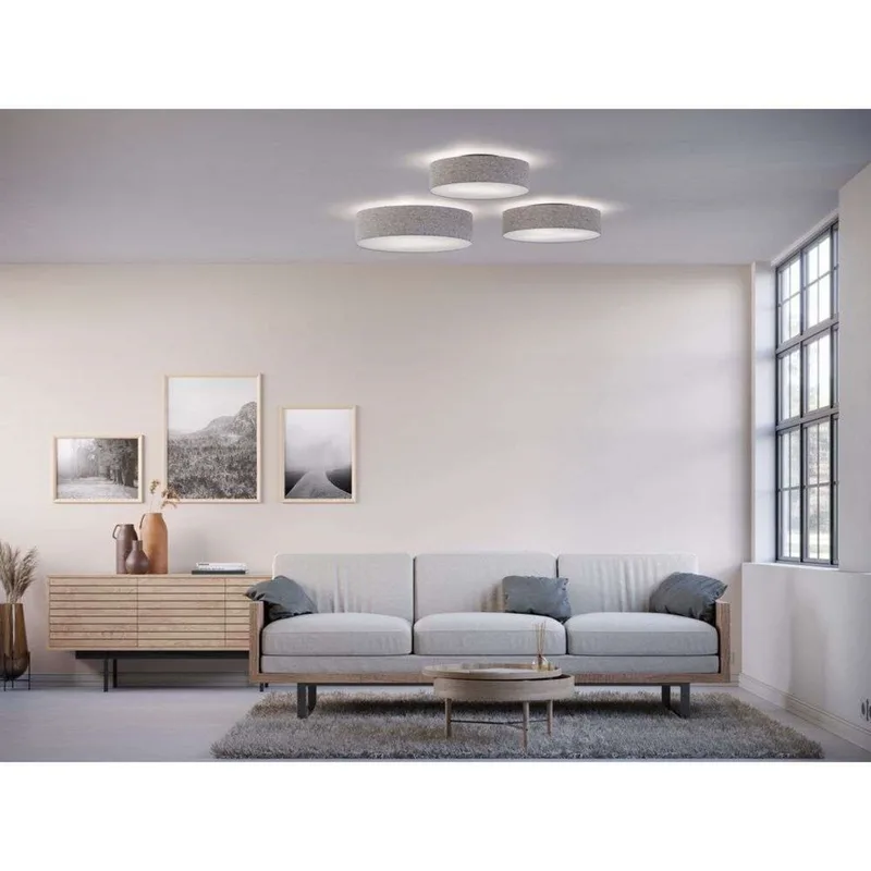 Soft Plafondlamp Ø44 Grey Wool by Belid – product photo