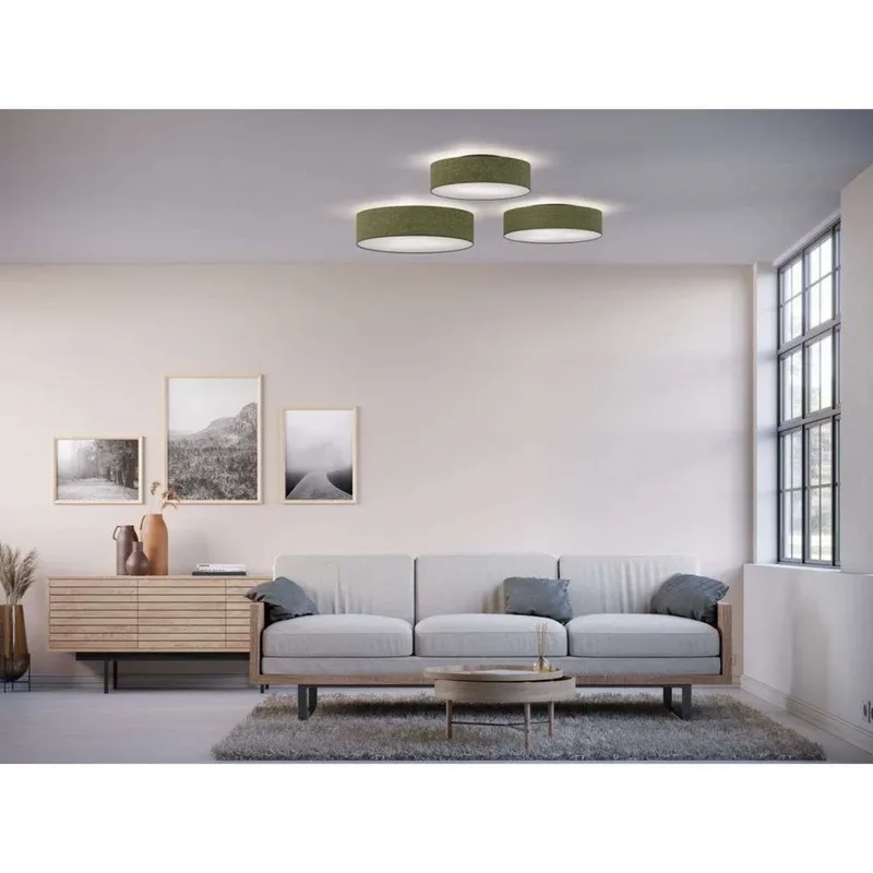 Soft Plafondlamp Ø50 Green Wool by Belid – product photo