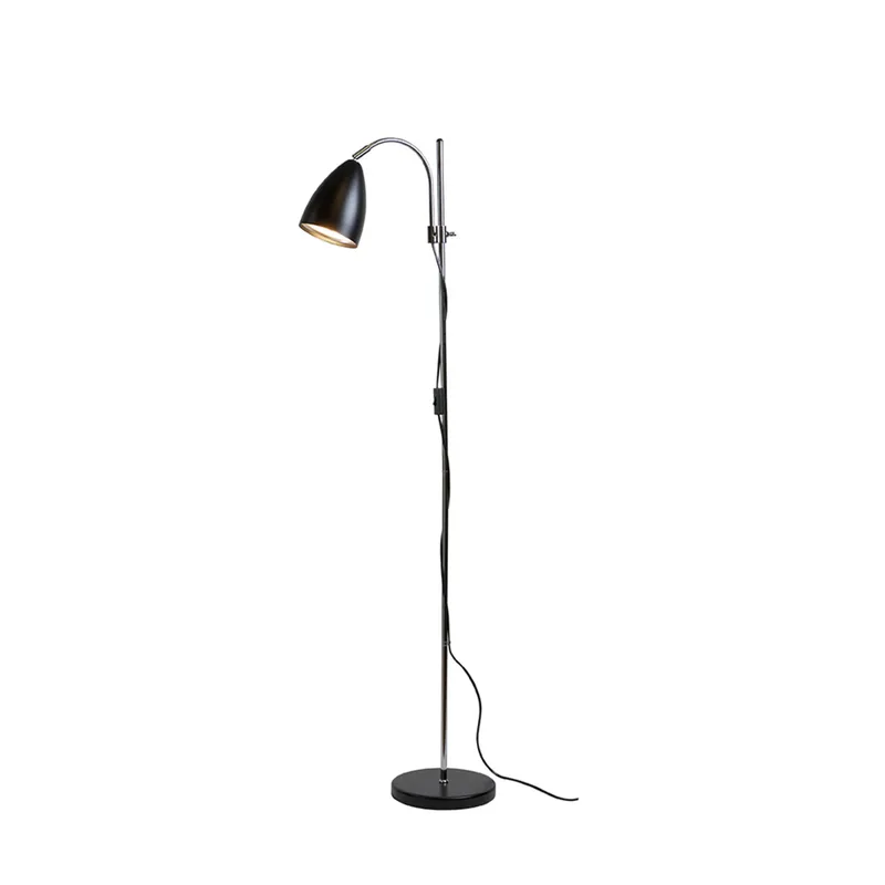 Sway Vloerlamp Zwart/Chroom de Belid – photo du produit