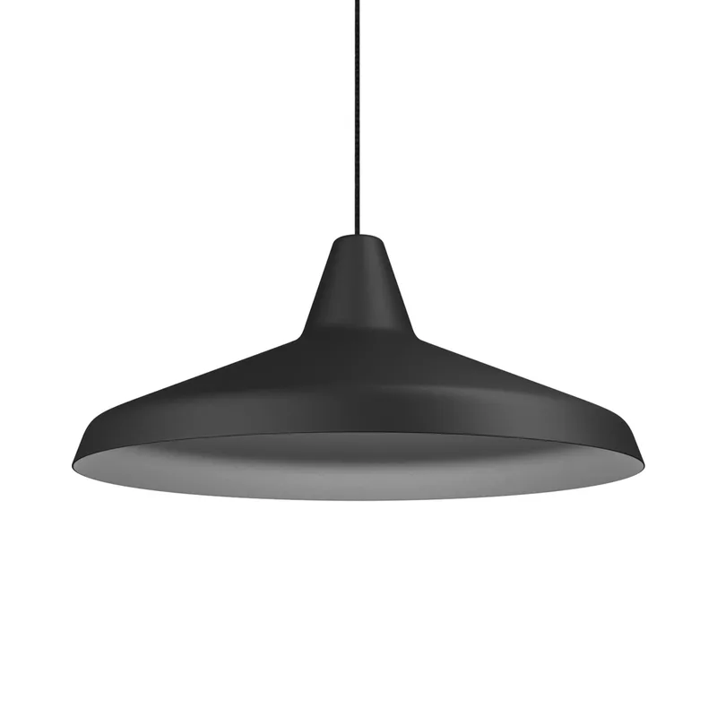 Titan Pendelleuchte D400 Schwarz Struktur von Belid – Produktfoto