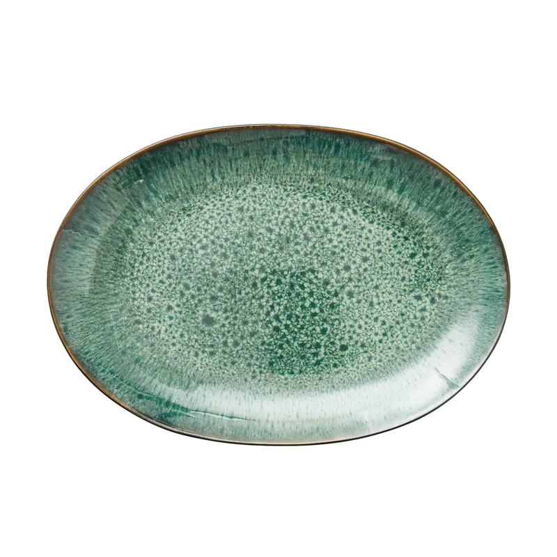 Bitz Schale oval 25x36 cm Schwarz-grün från Bitz – produktbild