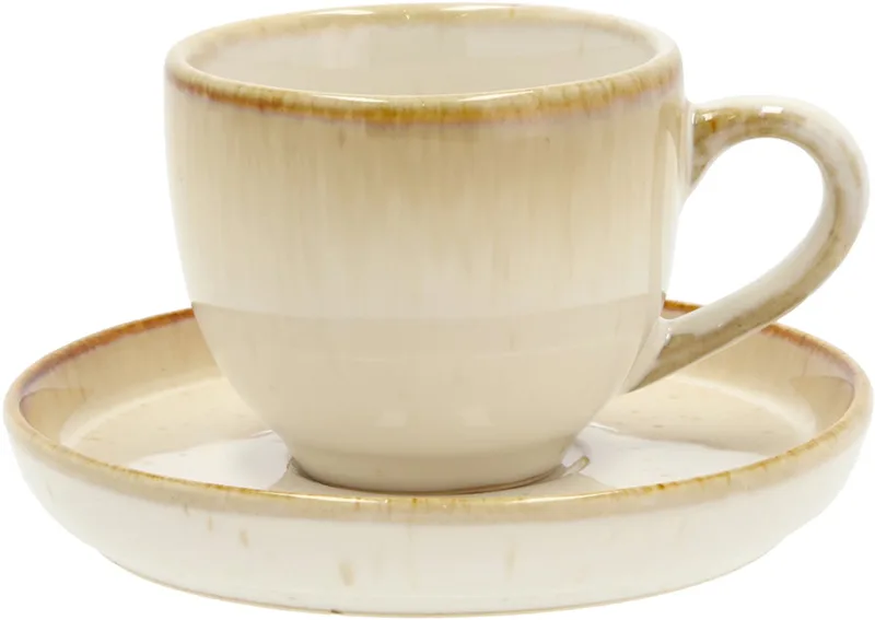 Espresso met Schaaltje Dia 5,5 x 5 cm 7 cl Crème från Bitz i Kräm – produktbild