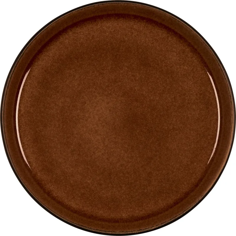 Gastro Bord Dia. 21 x 2,0 cm Zwart/Amber van Bitz in Zwart, Amber – productfoto