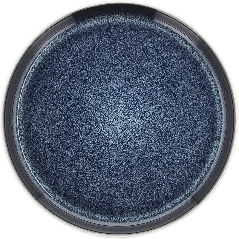 Gastro Bord Dia 21 x 2 cm Wit/Donkerblauw fra Bitz i Hvid, Mørkeblå – produktbillede