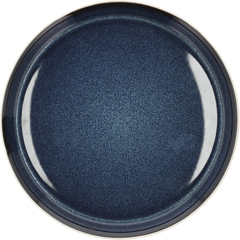 Gastro Bord Dia 27 cm Wit/Donkerblauw by Bitz in White, Dark blue – product photo