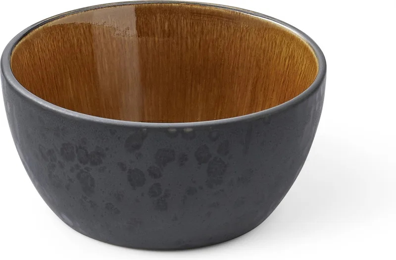 Bitz Schale Ø 10cm schwarz Schwarz-amber von Bitz in Schwarz, Amber – Produktfoto