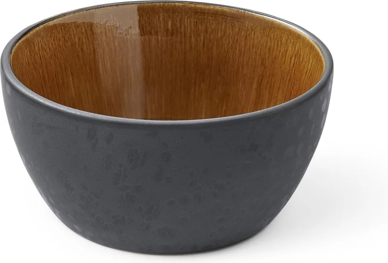 Bitz Schale Ø 12cm schwarz Schwarz-amber von Bitz in Schwarz, Amber – Produktfoto