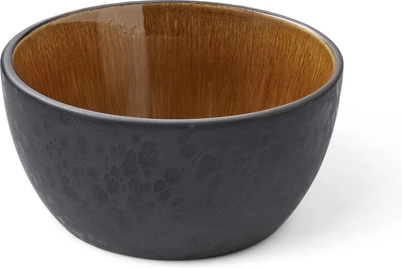 Kom Dia. 14 x 7 cm Zwart/Amber by Bitz in Black, Amber – product photo