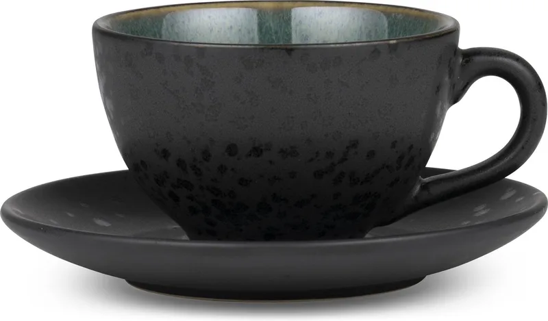 Kop met schaal Dia. 10 x 6 cm 24 cl Zwart/Groen från Bitz i Svart, Grön – produktbild