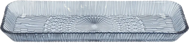 Kusintha Serveerschaal rechthoekig 38 x 14 x 3 cm Blauw de Bitz en Bleu – photo du produit