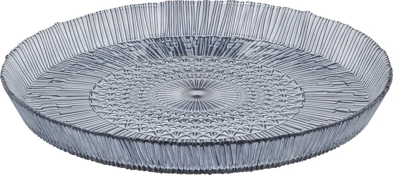 Kusintha Serveerschaal rond Dia 30 x 3 cm Blauw de Bitz en Bleu – photo du produit