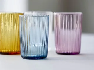 Kusintha Waterglas Dia 7 x 10,5 cm 28 cl 4 st. Blauw de Bitz en Bleu – photo du produit 2 sur 3