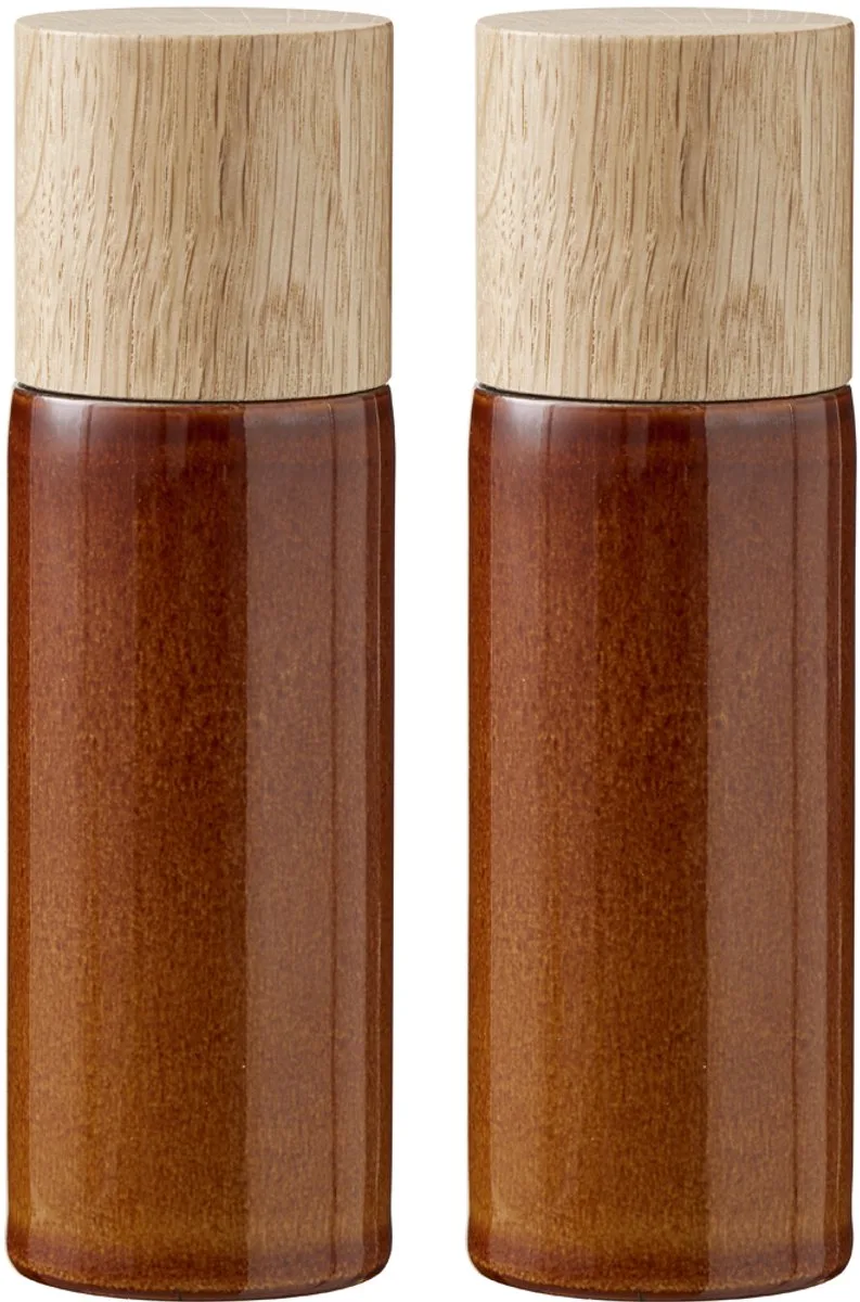 Peper en Zout Dia. 5,0 x 16,7 cm de Bitz en Amber – photo du produit