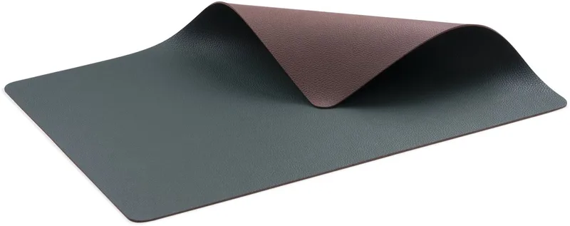 Placemat 46 x 33 cm 4 st. Dennengroen/Donkerbruin van Bitz in Pine green, Dark brown – productfoto
