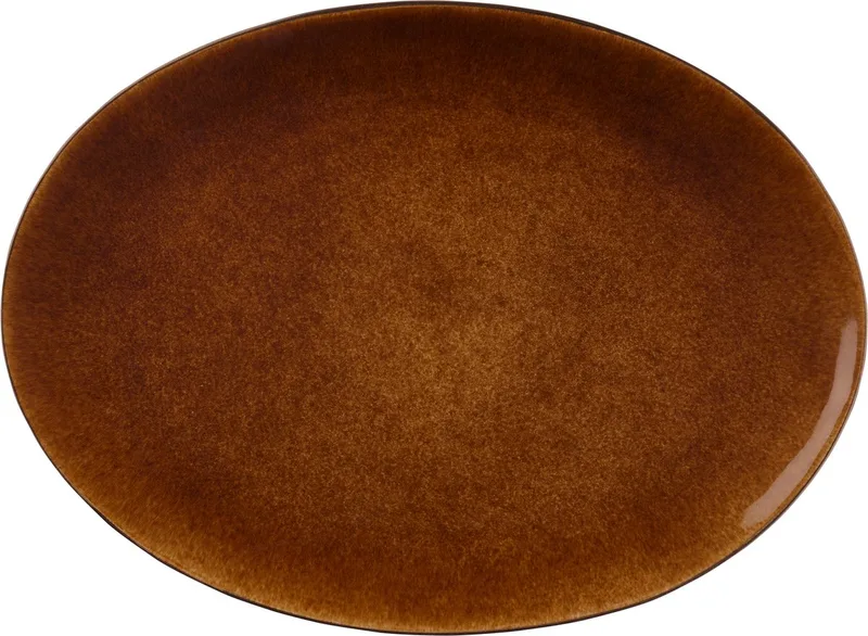 Schaal ovale 45 x 34 cm Zwart/Amber de Bitz en Noir, Amber – photo du produit