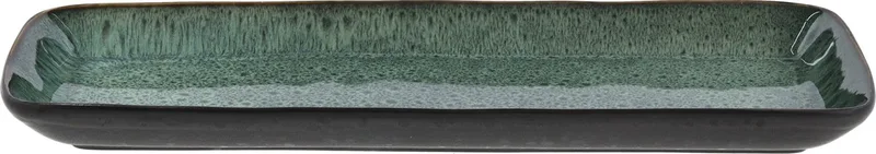 Serveerschaal rechthoekig 38 x 14 x 3,5 cm Zwart/Groen von Bitz in Schwarz, Grün – Produktfoto