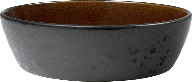 Soepkom Dia. 18 x 5 cm Zwart/Amber van Bitz in Zwart, Amber – productfoto