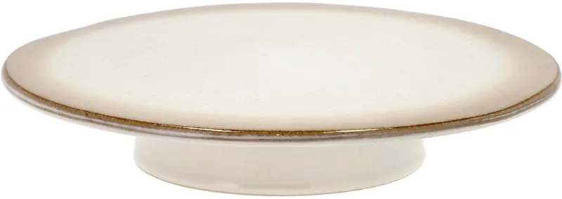 Taartplateau op voet Dia. 30 x 5,5 cm Crème fra Bitz i Creme – produktbillede